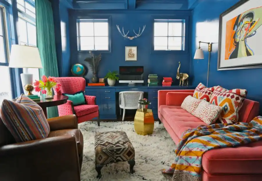 Eclectic Home Office Chicago