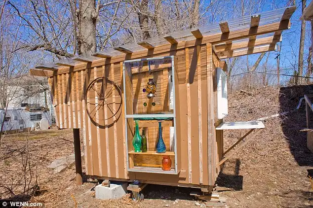 Eco-friendly micro houses made from household junk view