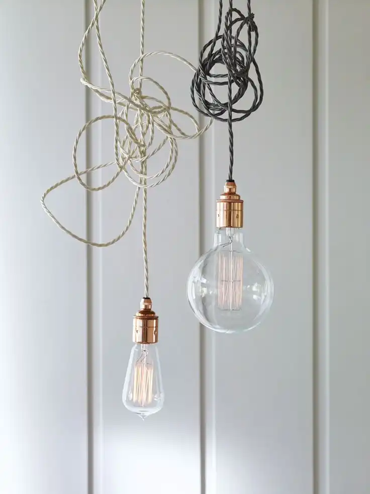 Edison and copper for a perfect pendant light