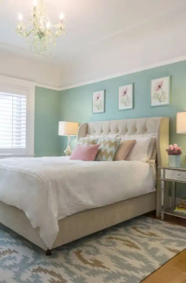 Elegant light wood floor bedroom photo in San Francisco