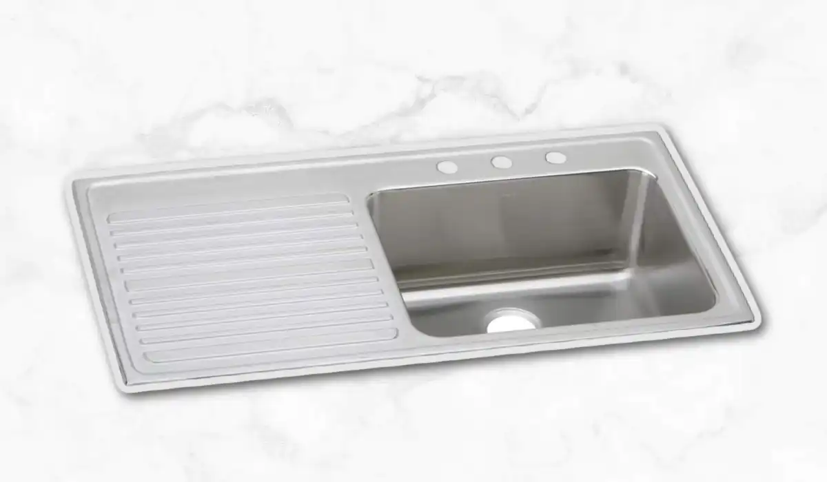 Elkay Lustertone Classic Stainless Steel Drainboard Sink