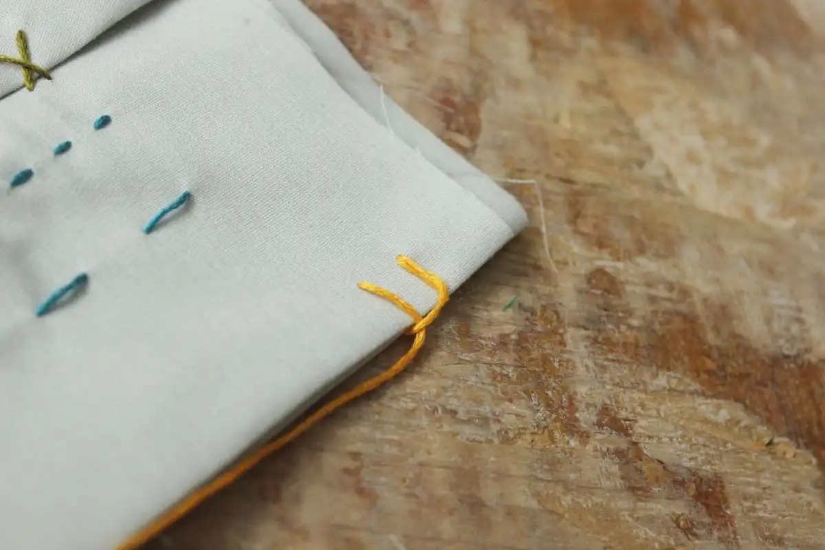 Essentially in the blanket stitch