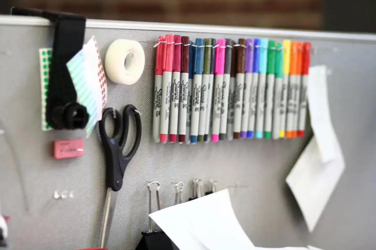 Everyday office accessories can be turned into art