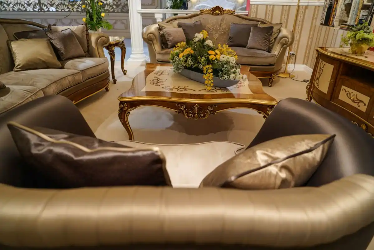 Expensive furniture makes a luxury living room