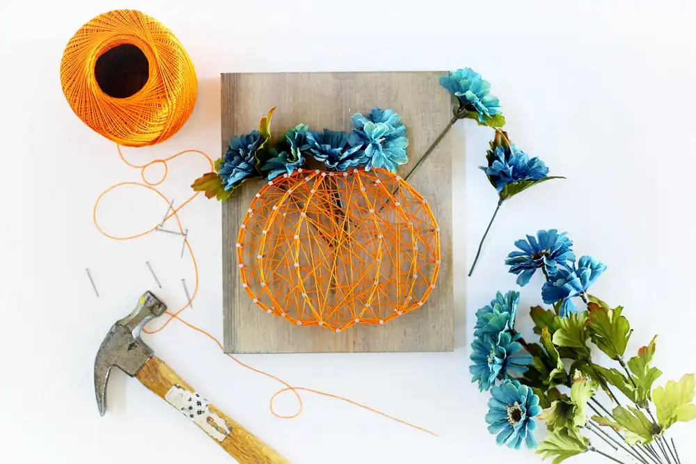 FALL STRING ART IDEAS AND TUTORIAL