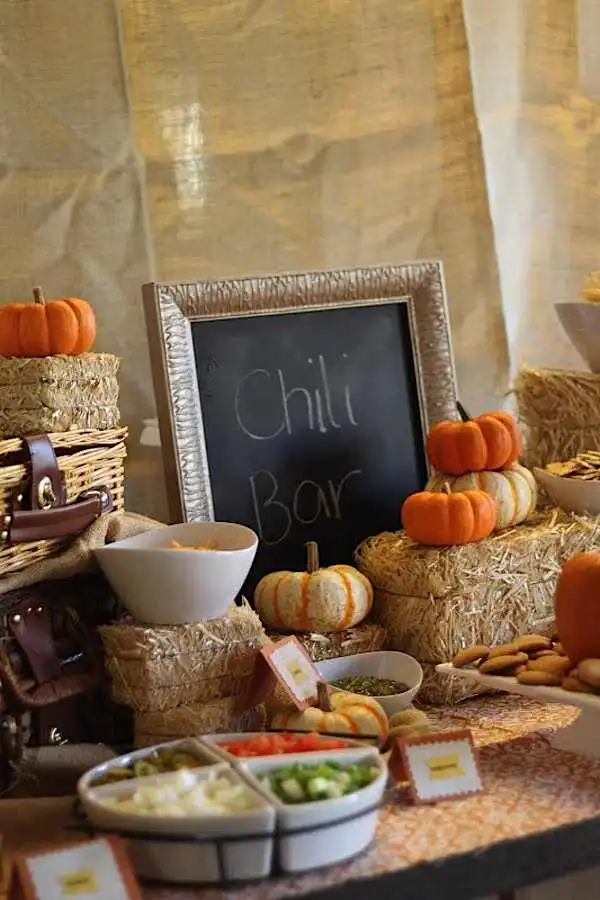 Fall Chili Bar Decor
