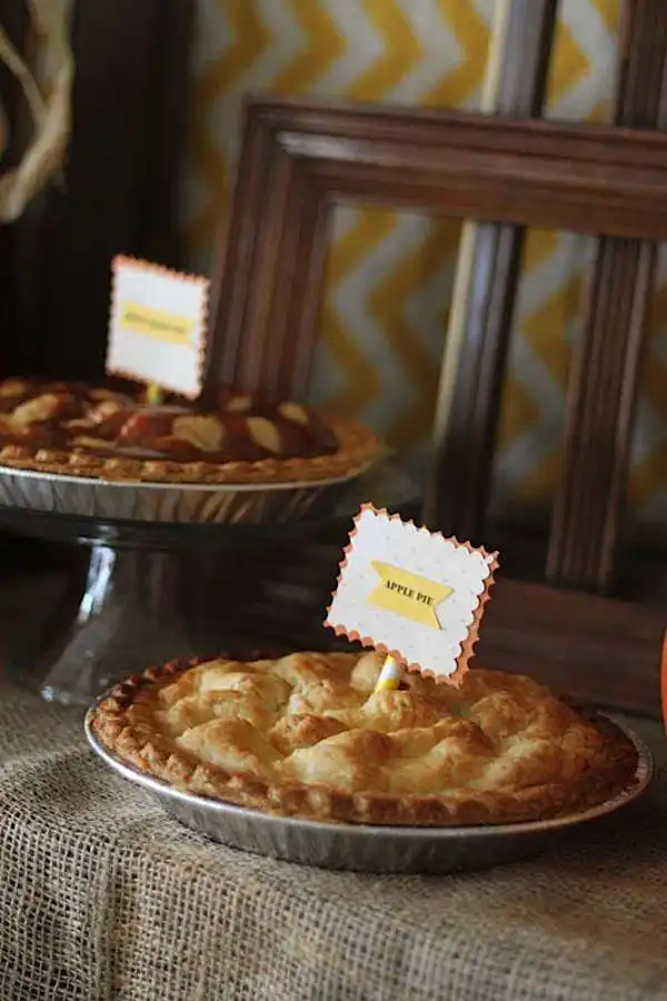 Fall Party Food Labels