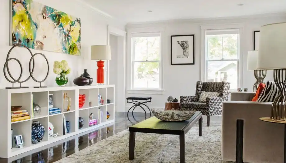 Family room ikea expedit furniture