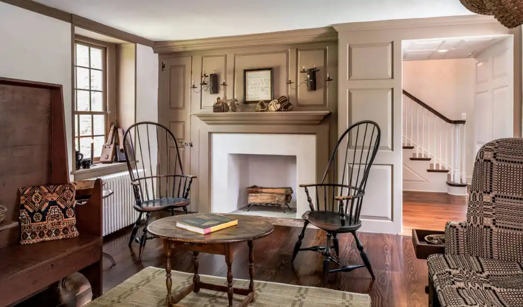Family room with iconic chairs