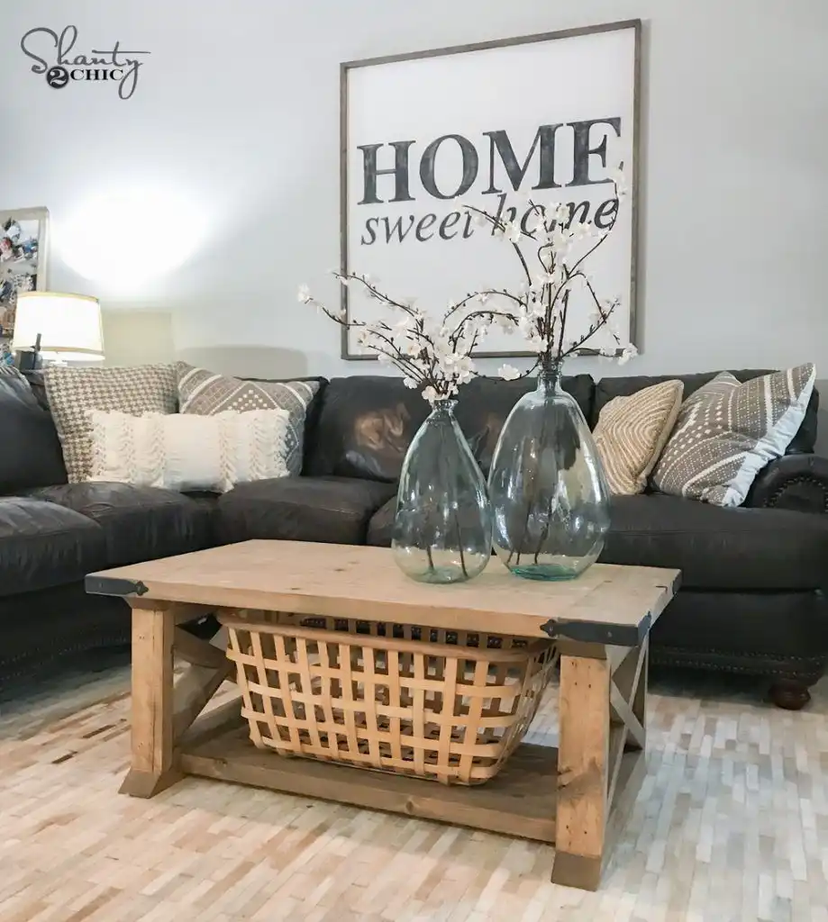 Farmhouse style coffee table
