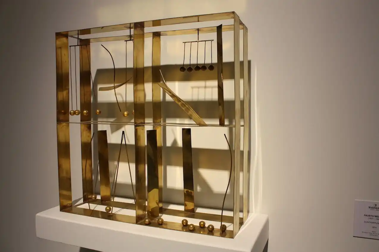 Some of the shapes reflect the artist's interest in music.