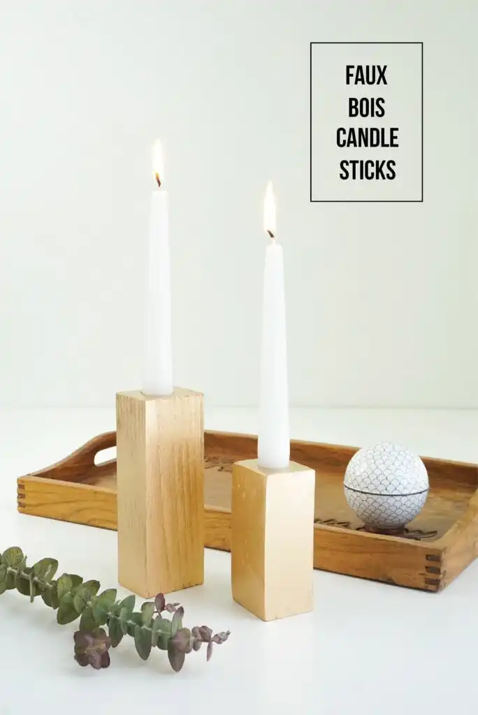 Faux Bois Candle Sticks 684x1024