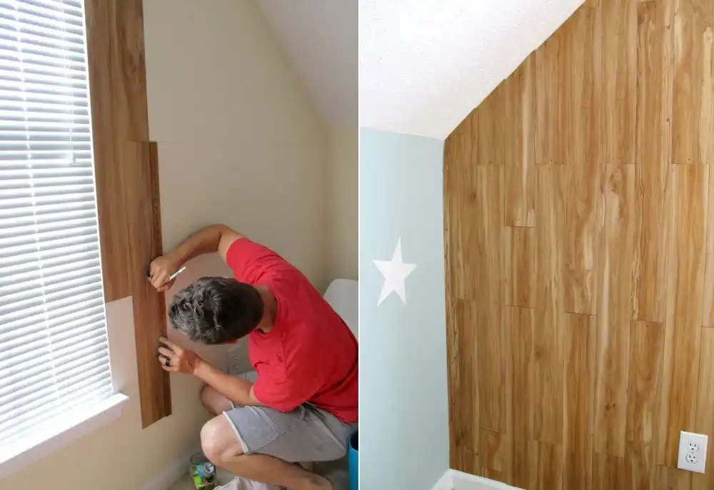 DIY Faux Wood Plank