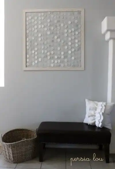 Faux shell wall hanging