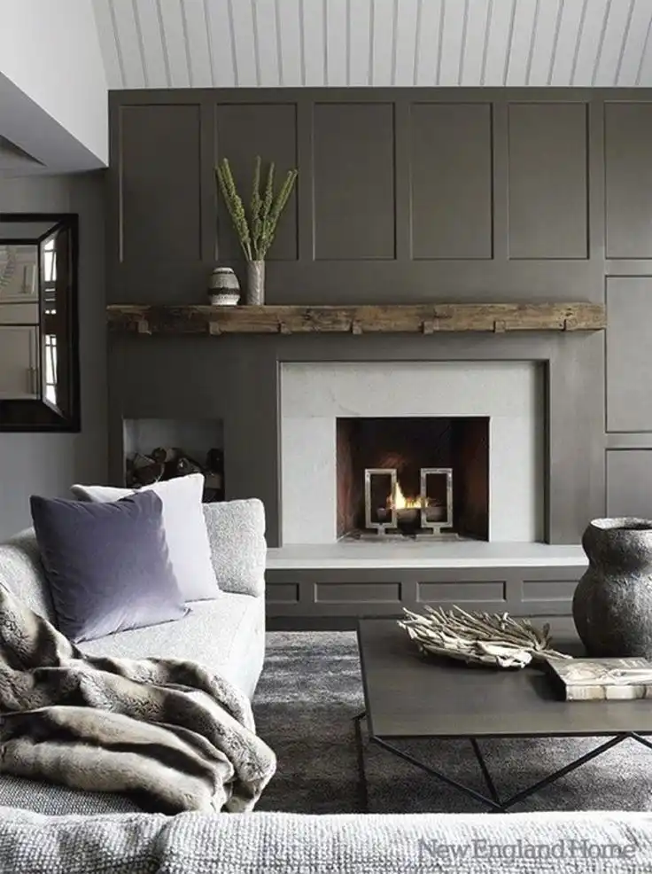 Railroad Tie Mantle 