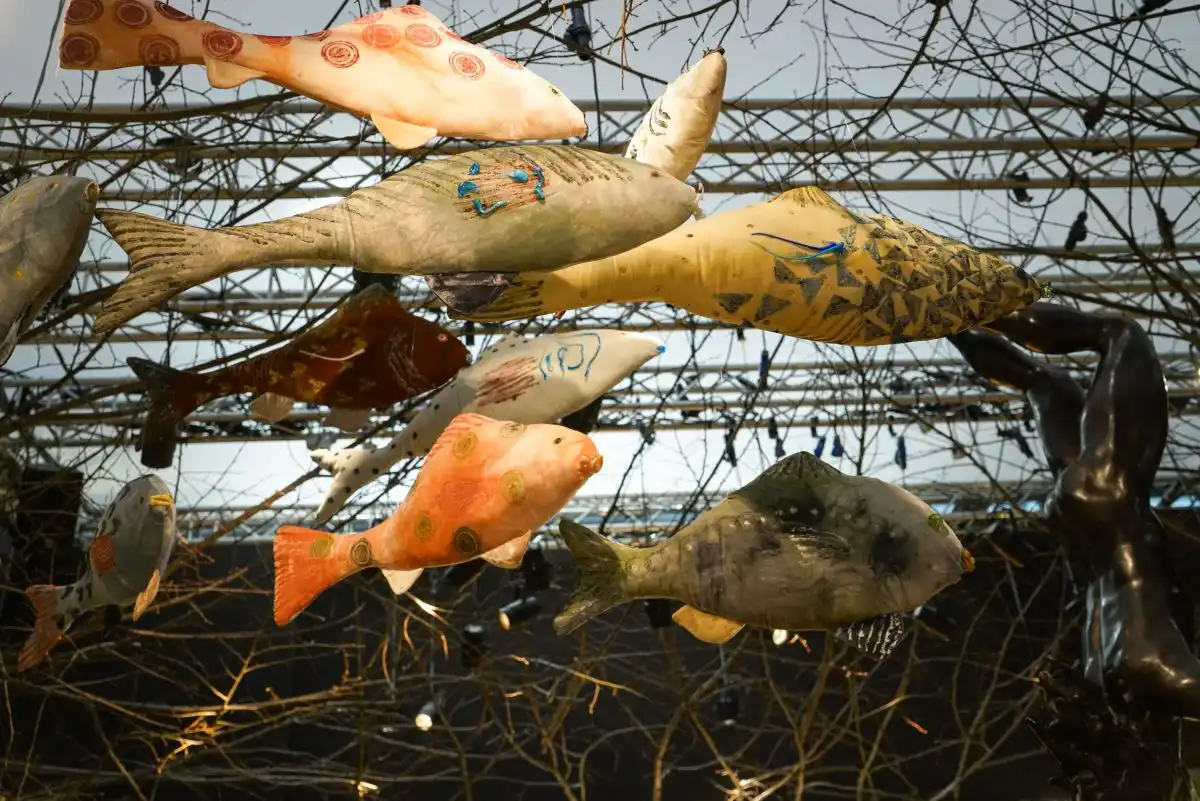 Fish sculptures
