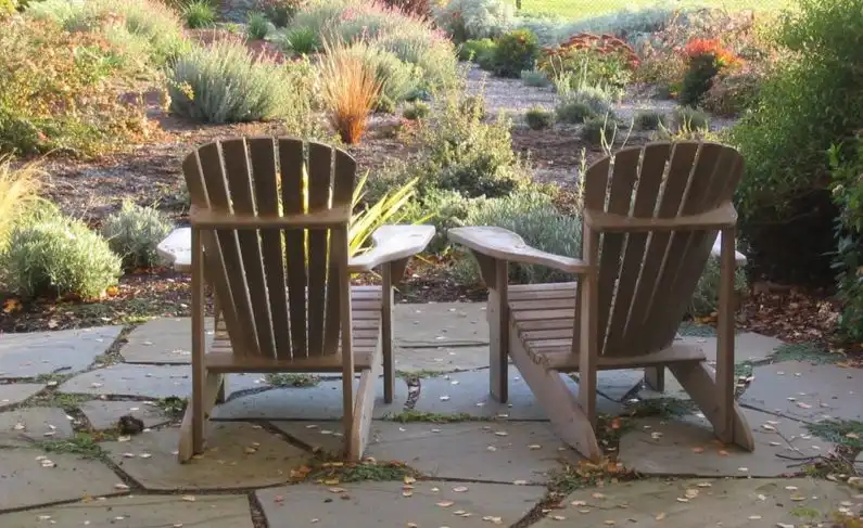 You can set up a flagstone platform in the garden, a space where you can go to clear your mind [Design from Banyon Tree Design Studio ]