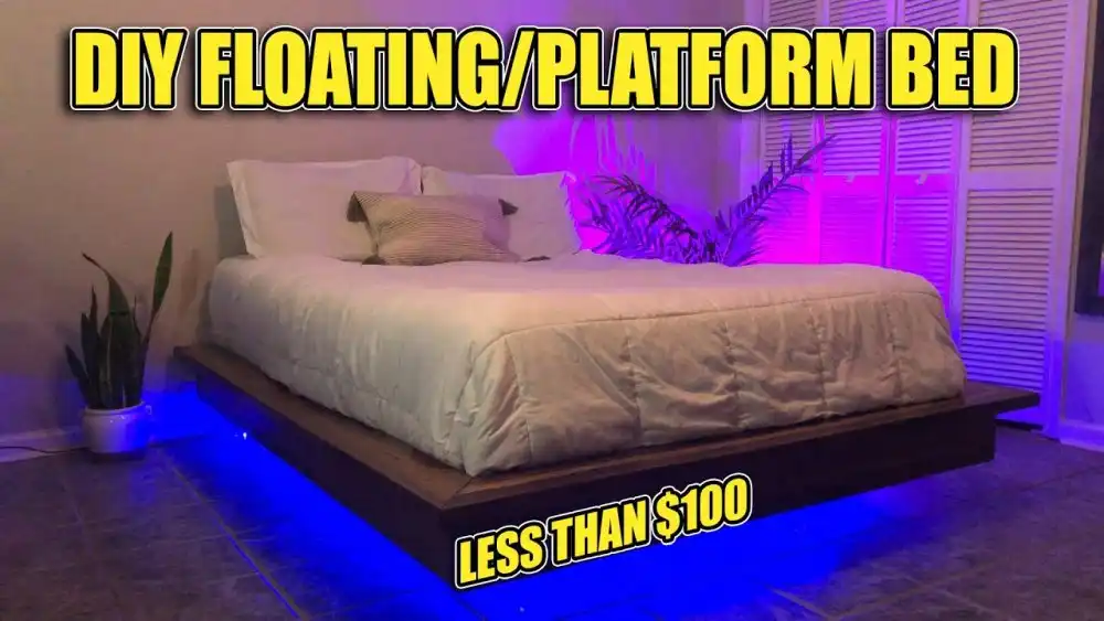Platform floating bed