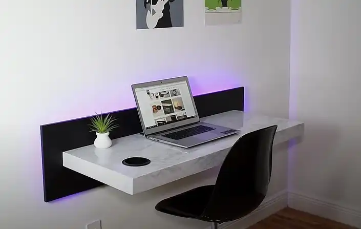Floating DIY wall desk DIY Creators