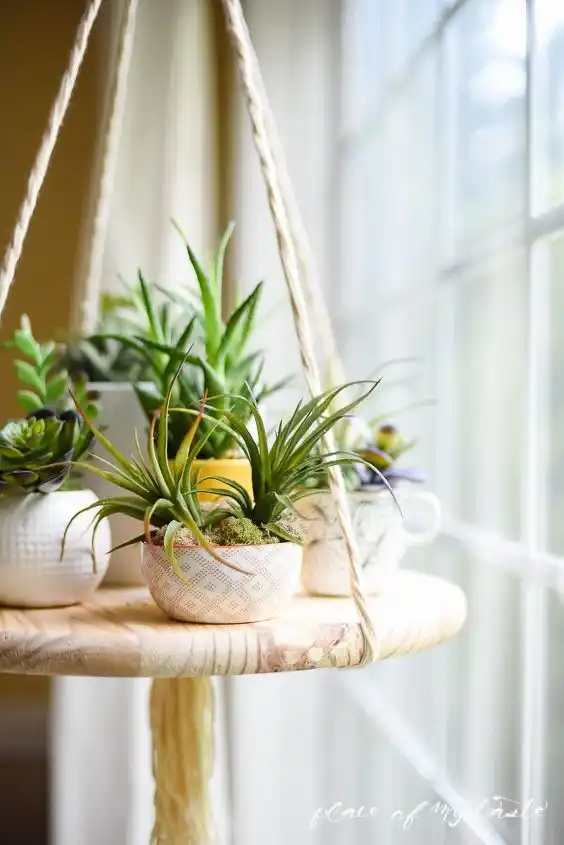 Floating shelf for planters