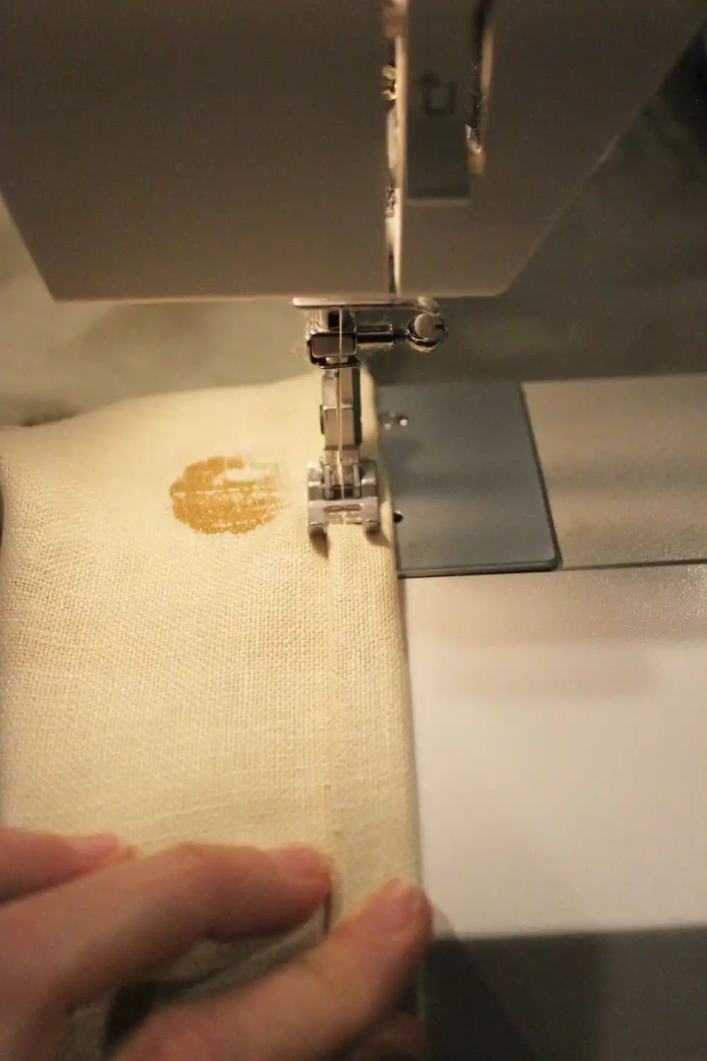 Fold the edges in twice