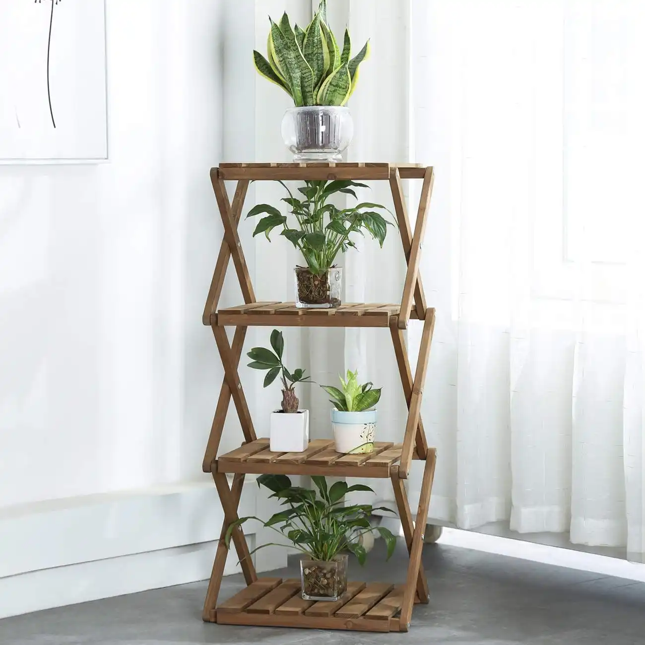 Foldable Flower Rack Plant Stand