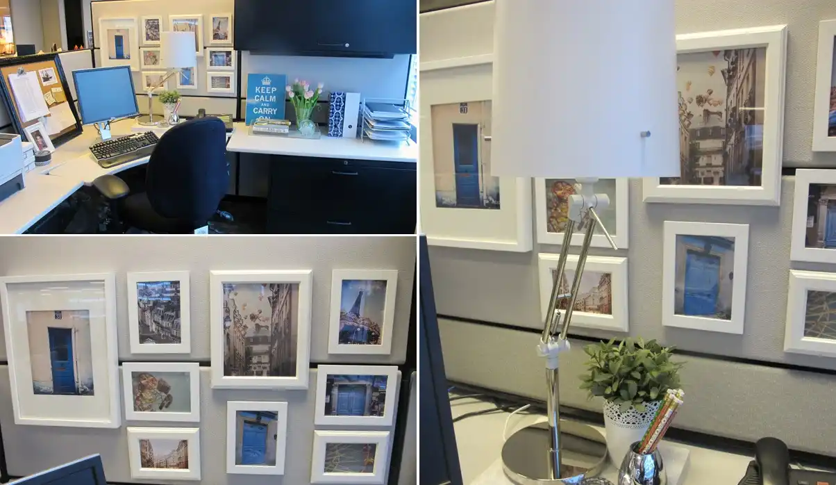 Framed art for cubicle decor