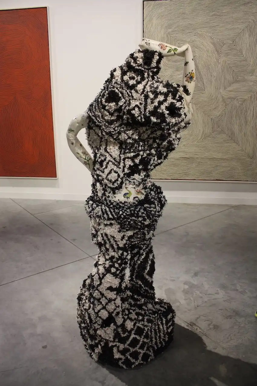 This work, presented by Salon 94, is titled Boucherouite V.