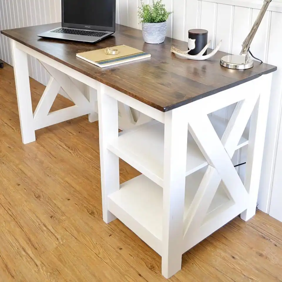 Free Farmhouse Desk Plans