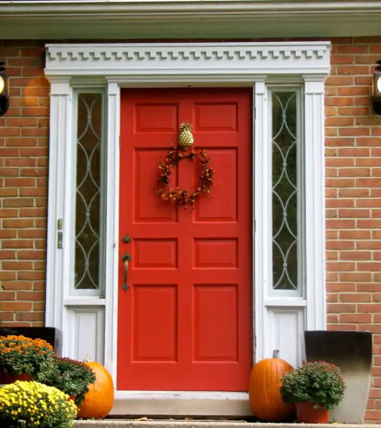 Front door pineapple decor - Halloween decor