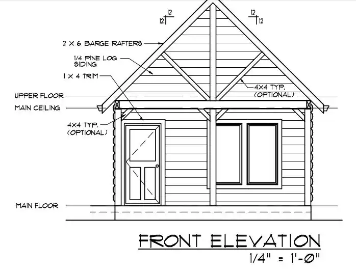 A Little Cabin With A Main Living Space