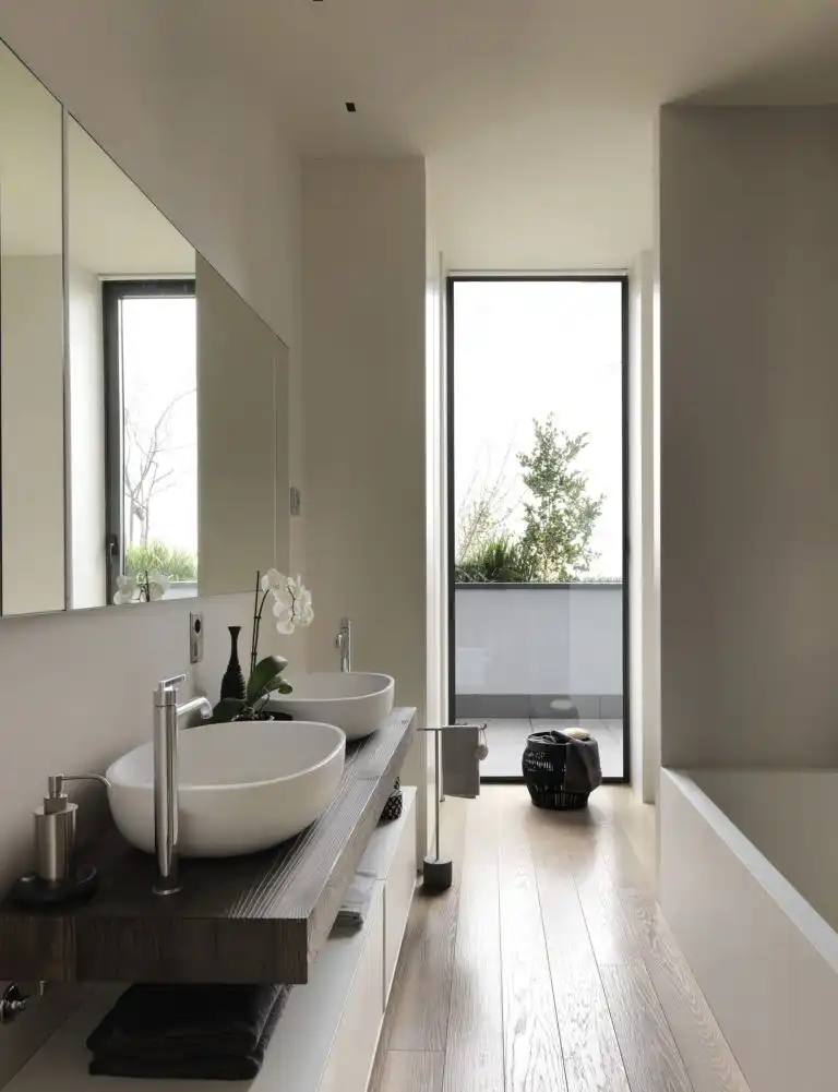 Full Height Bathroom Windows