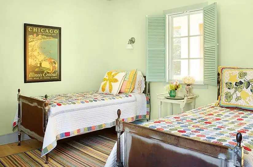 Full bedroom window shutters