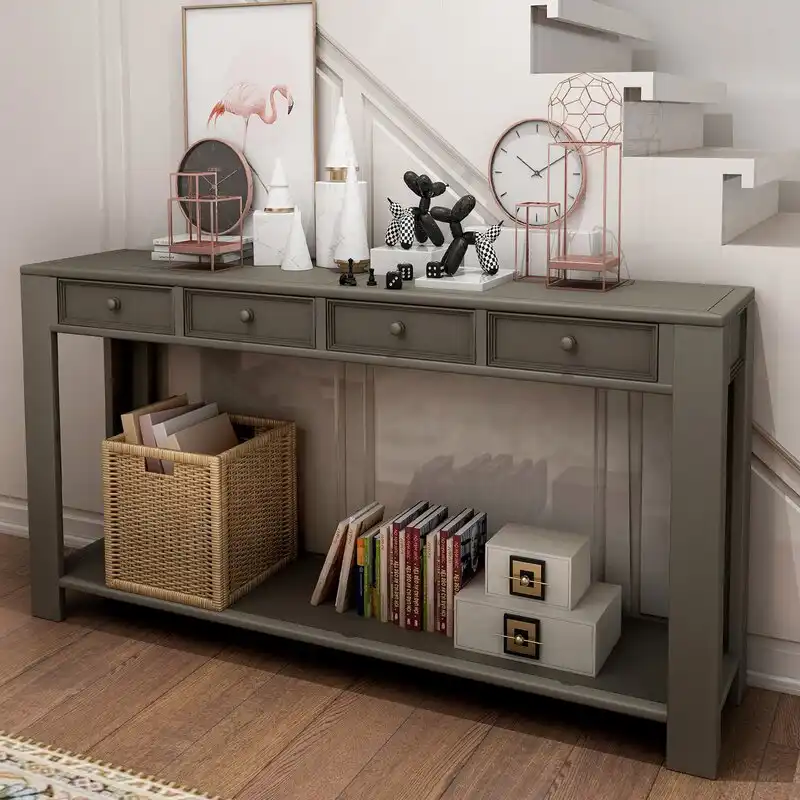 Large Console Table with Storage 