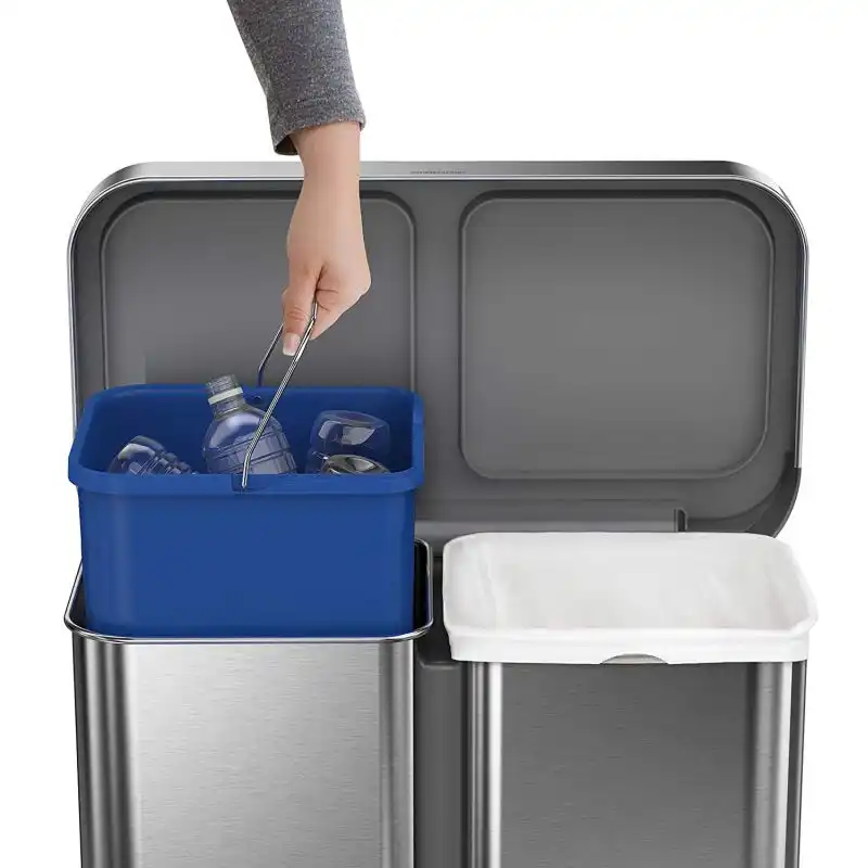 Gallon Stainless Steel Dual Compartment