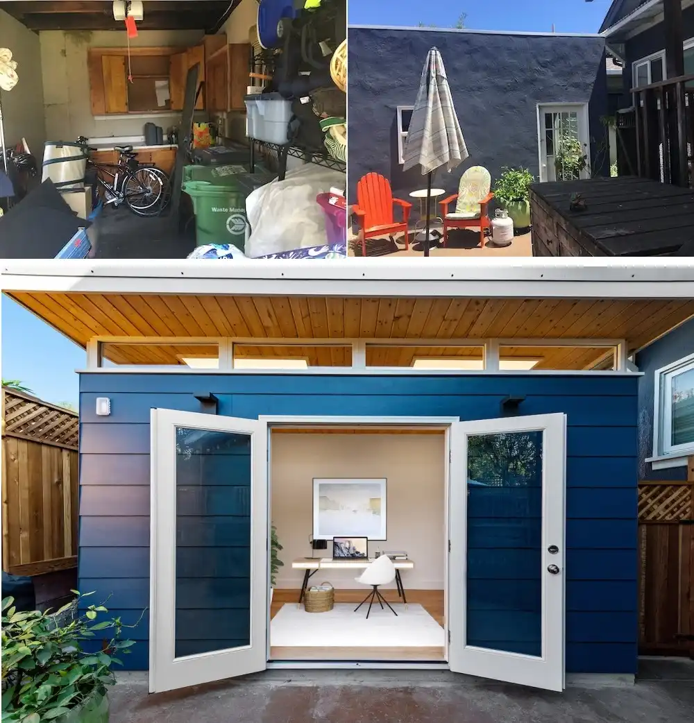 Garage Conversion Before and After