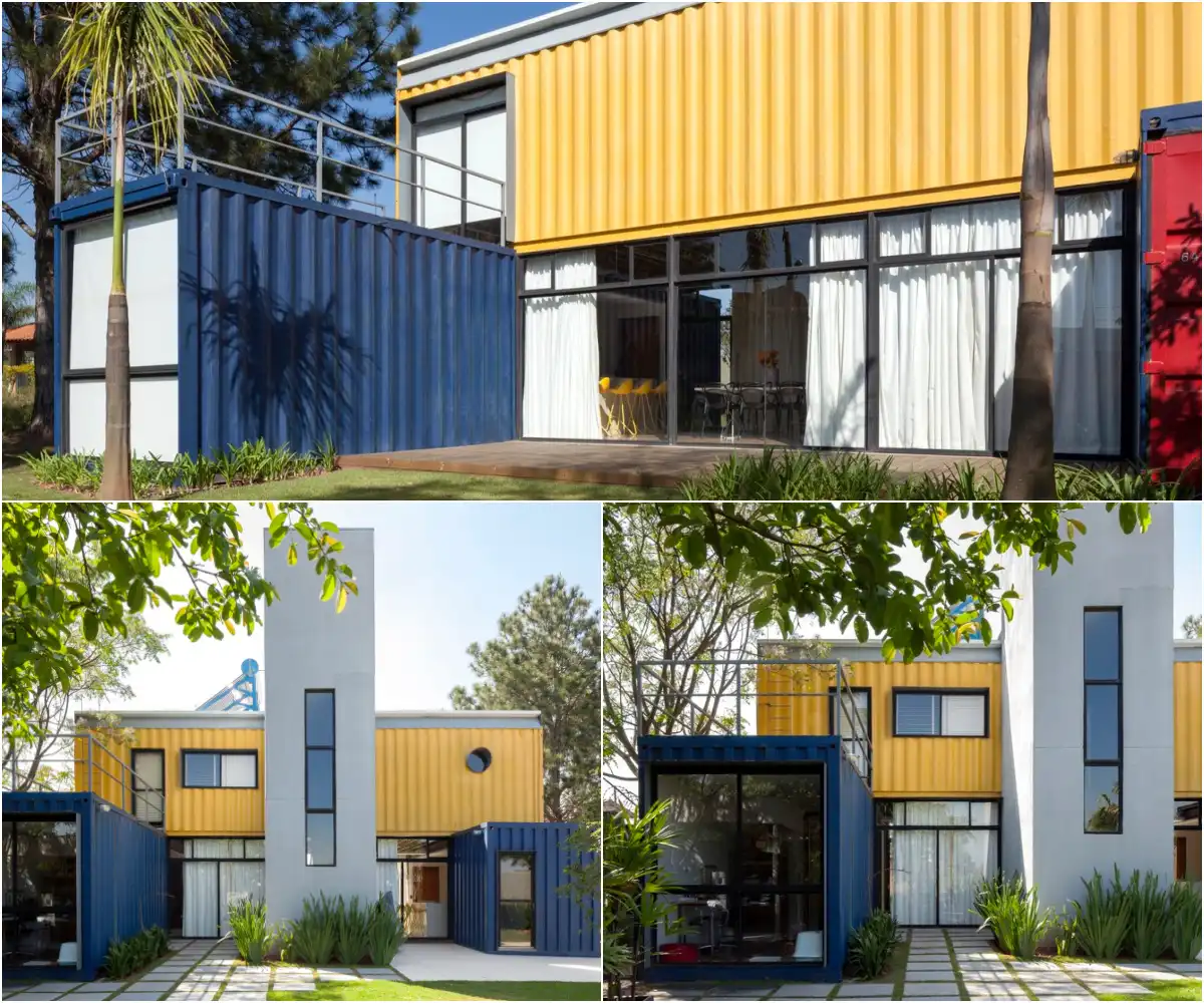 Geometric Container Home in Brazil