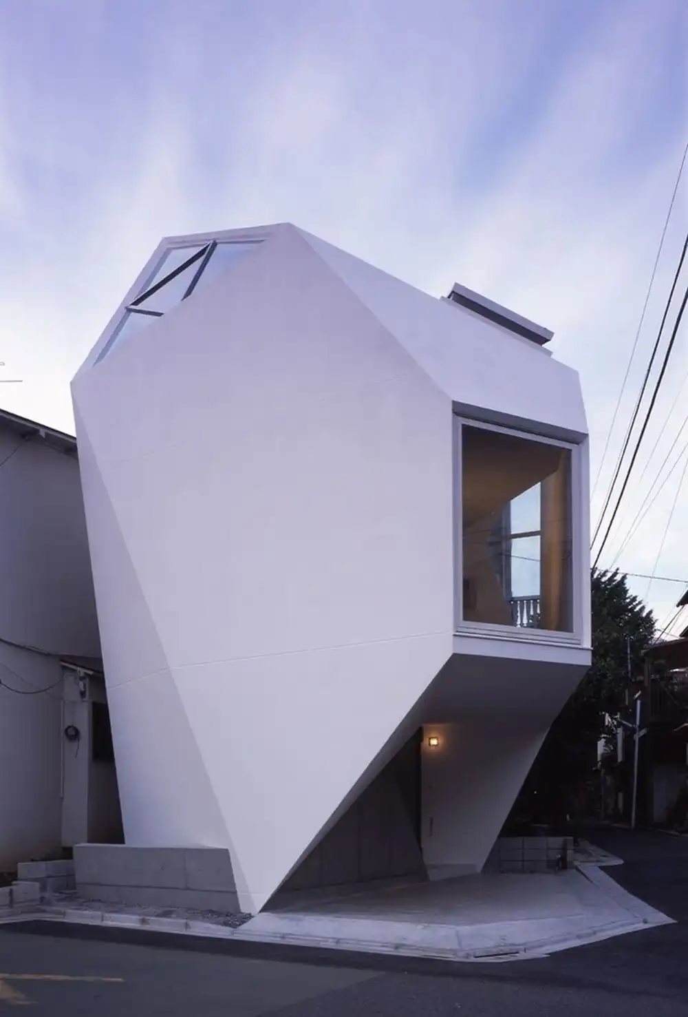 Geometric Micro concrete house Reflection of Mineral