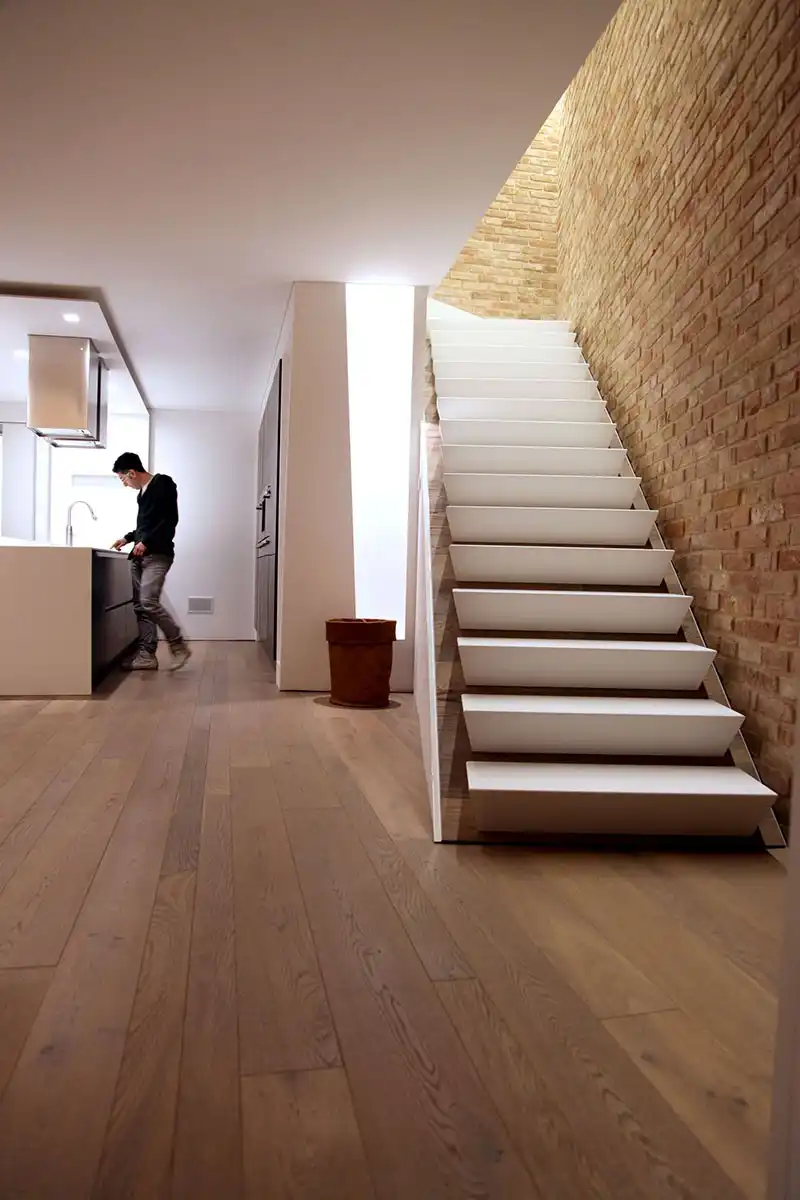Geometric Wedge Shape Stairs