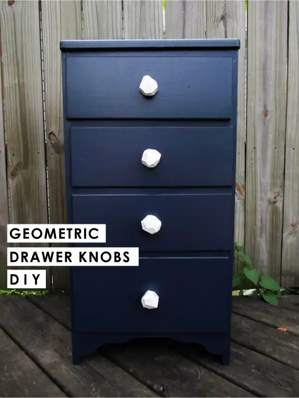 Geometric drawer knobs