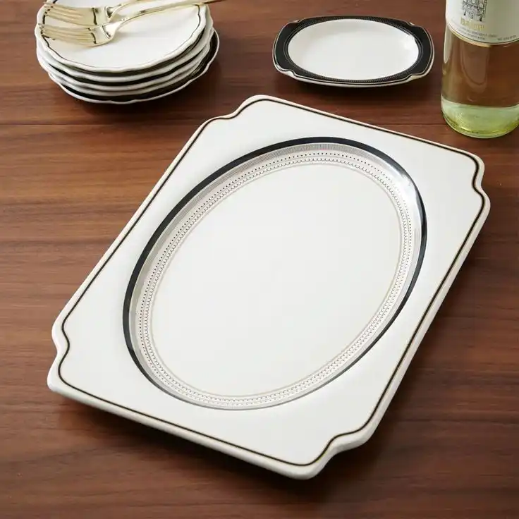 Gilded edge platter