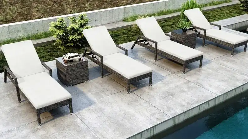 Gilleland Reclining Chaise Lounge Set