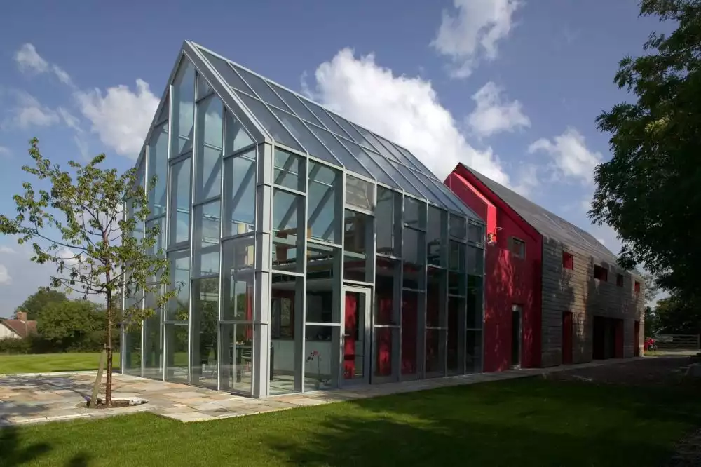 Glass Sliding House by dRMM Architects