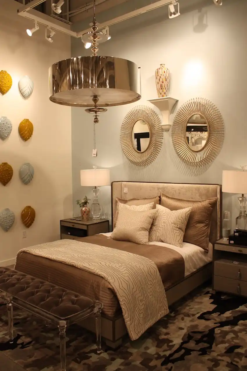 Even the bedroom needs wall decor and art.