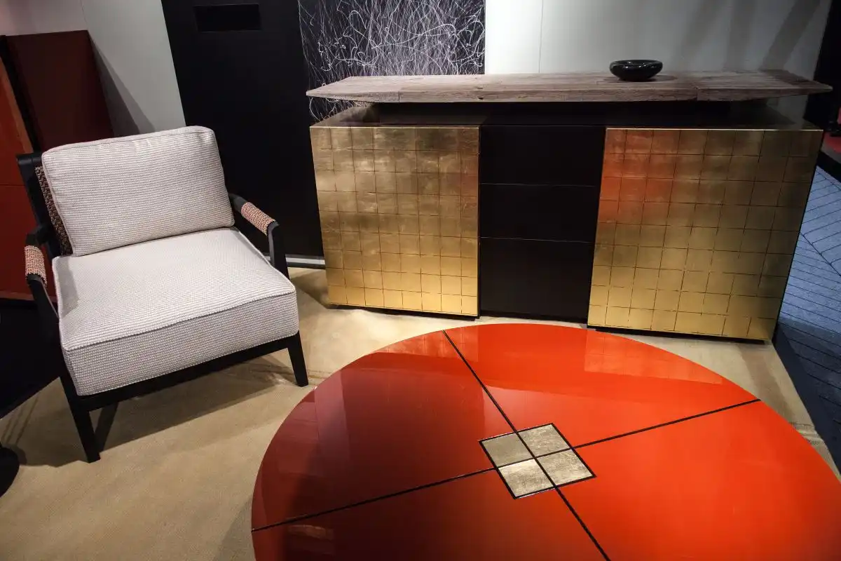 Gold Accents for Cabinet