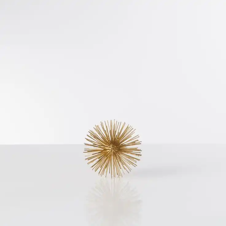 Gold urchin sphere