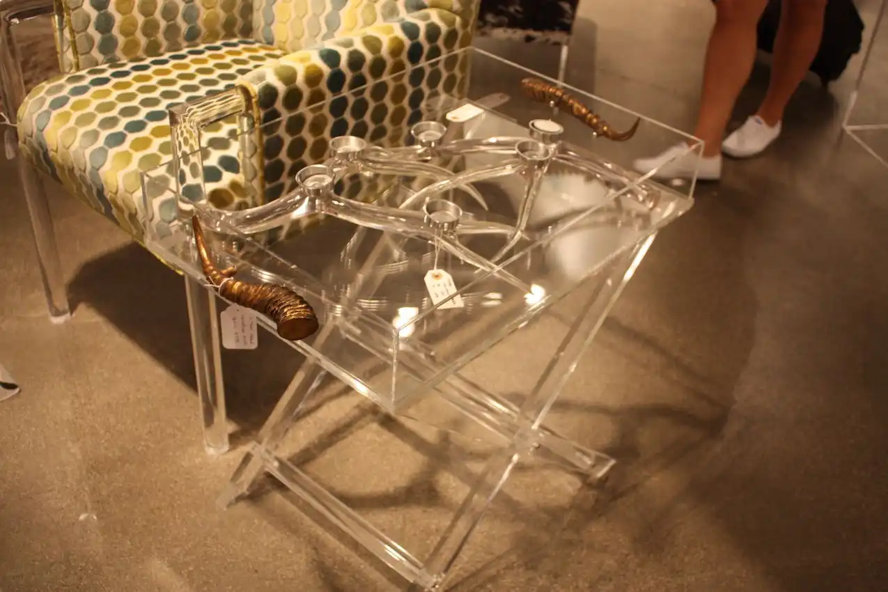 Grace and black acrylic furniture