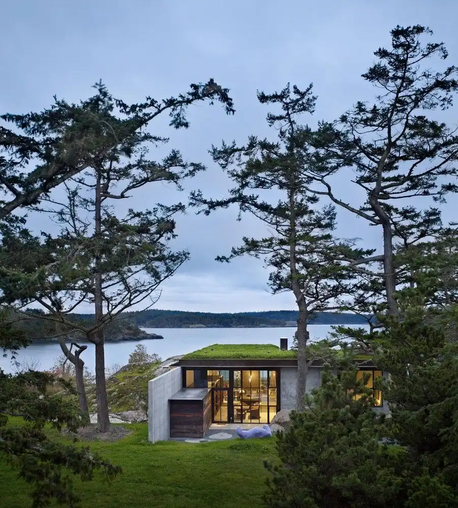 Grass roof The Pierre House by Olson Kundig