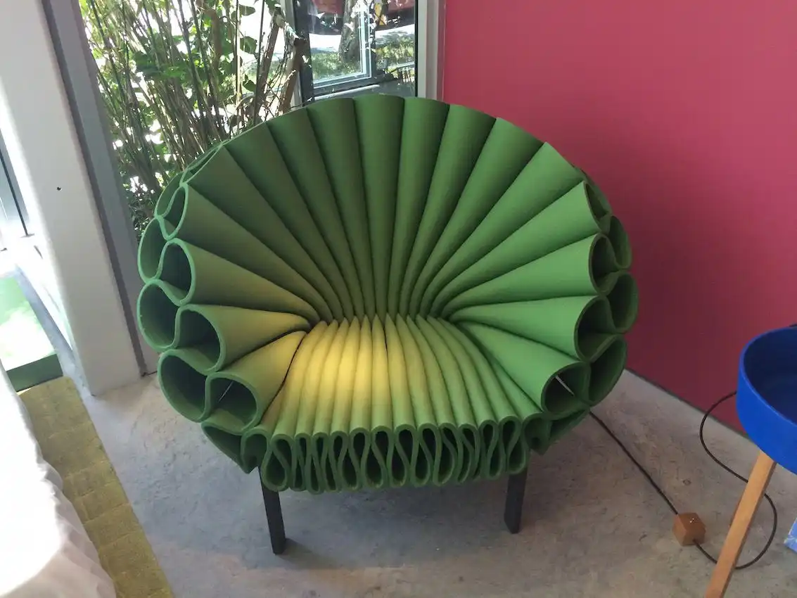 Green Peacock Cappellini Armchair