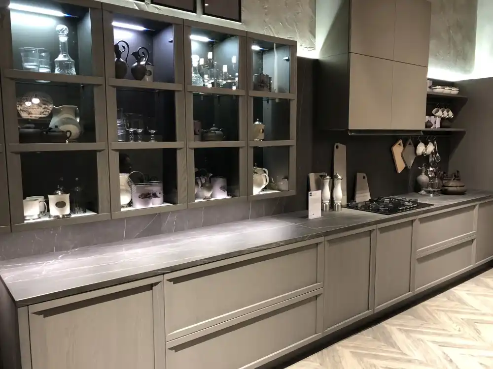 Marble Kitchen Waterfall